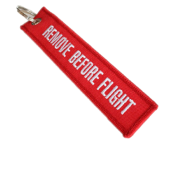 Porte-clés 'Remove Before Flight' RED.