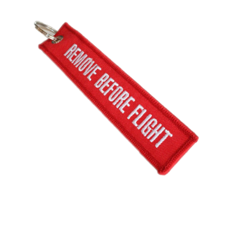 Porte-clés 'Remove Before Flight' RED.