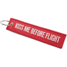 Porte-clés "Kiss me Before Flight". (RED)