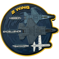 Badge 2WTac Mission Excellence Teamwork (PVC)