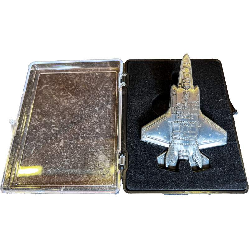 F-35A Belgium (Coin) Metal (en coffret)