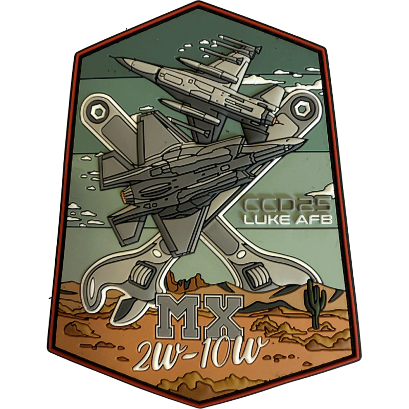 Badge CCD 2025 Luke AFB MX 2W-10W (PVC)