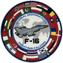 F-16 Global Domination PVC (Magnet)