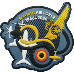 Badge "Belgian Air Force 1946-2026"