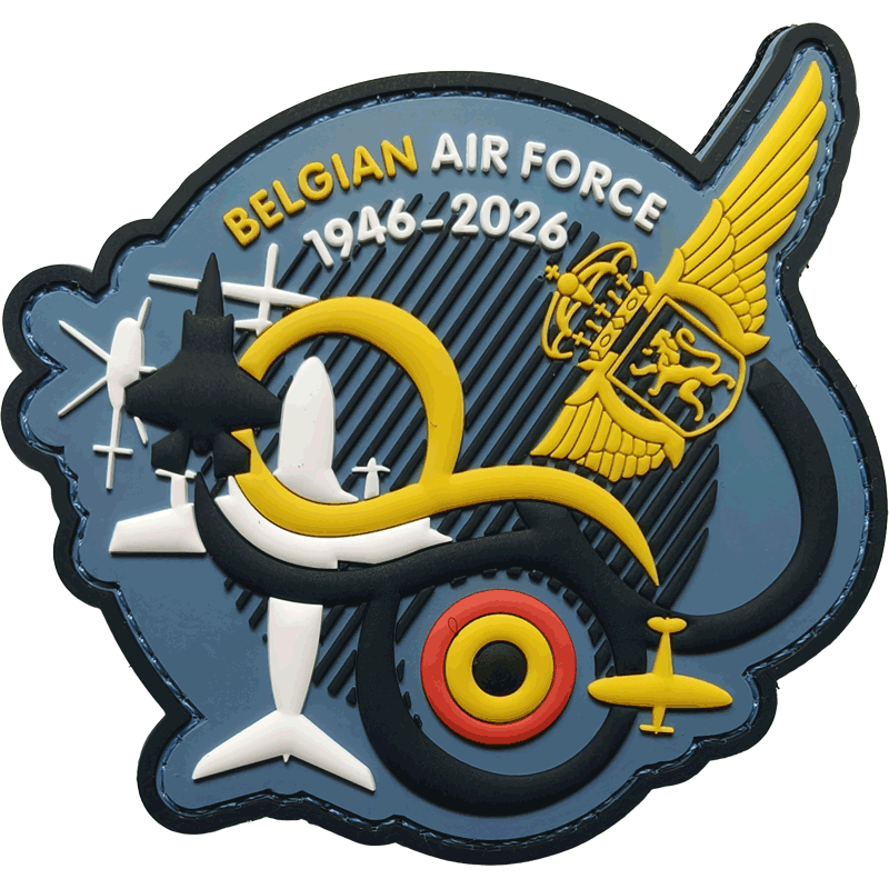 Badge "Belgian Air Force 1946-2026"