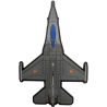 F-16 Silhouette PVC