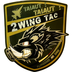 Badge 2WingTac en silicone relief