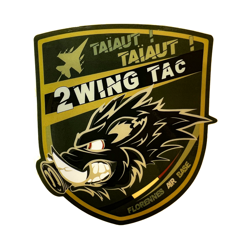 Badge 2WingTac en silicone relief