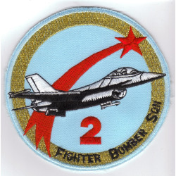 Badge 2 Sqn "La Comète" F-16 (rond)